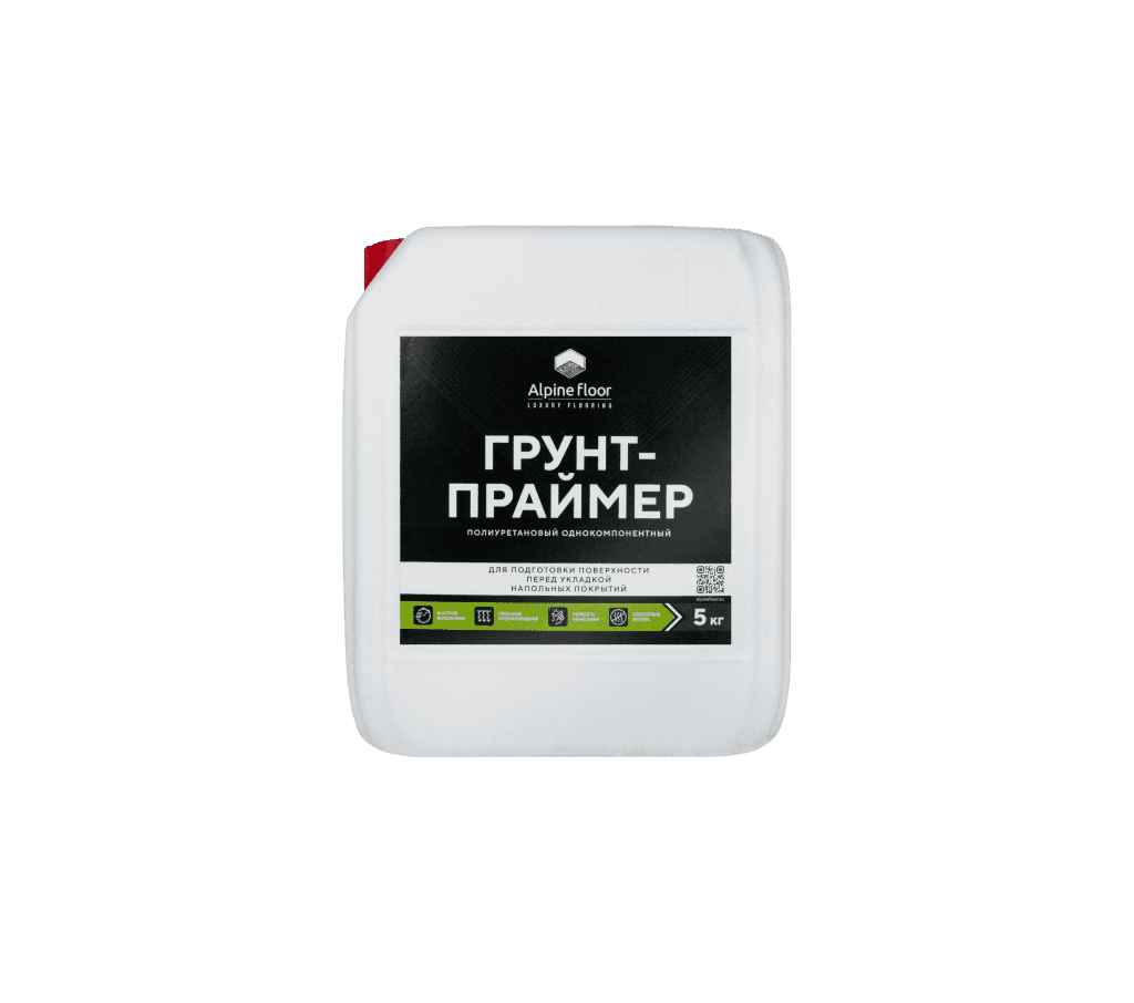 Полиуретановый однокомпонентный грунт-праймер Alpine floor 5 кг